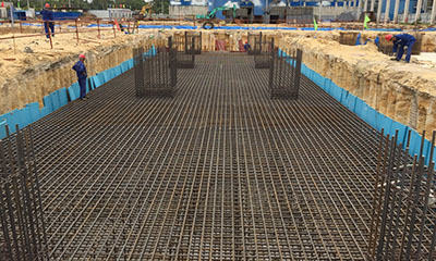 汕頭潮南紡織熱電項目鍋爐基礎(chǔ)施工