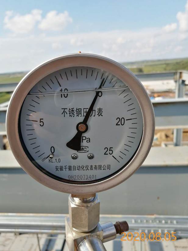 鍋爐水壓14.58Mpa